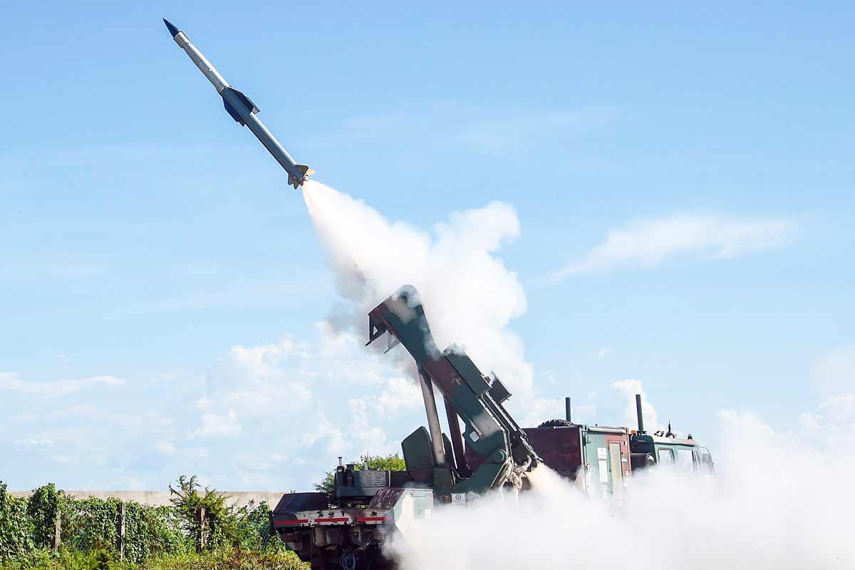Indian Army DRDO QRSAM Missile Test